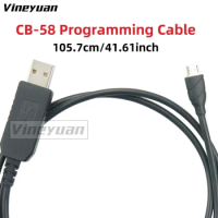 USB Programming Cable For QYT CB-58 Walkie Talkie 27MHz AM/FM CB Ham Radio Editing Cable (The frequency cannot be programmed)