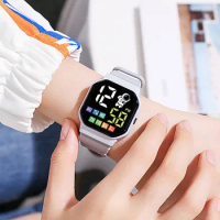 Children's Watch Kids Watch LED Electronic Digital Watch Spaceman Silicone Strap Electronic Wristwatch smart watch reloj