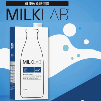 MILKLAB 嚴選全脂保久乳12瓶(1000ml/瓶)