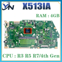 X513IA Laptop Motherboard For ASUS VivoBook X513I M513IA KM513IA Mainboard R3-4300U R5-4500U R7-4500U 4GB-RAM 100% Test OK