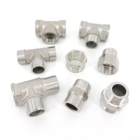 G1/2" 3/4 20mm 25mm BSP Male Female Thread Tee Plumbing Fittings tube water pipe hose connector angle Elbow Butt Joint Coupler r