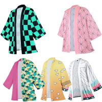 [พร้อมส่ง] เสื้อคอสเพลย์อนิเมะผู้ใหญ่ใช้ได้ทั้งชายและหญิงและเสื้อคอสเพลย์เด็กชายหญิง Kimetsu No Yaib