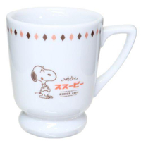 asdfkitty*日本製 金正陶器 史努比 陶瓷馬克杯/咖啡杯 復古喫茶好吃-可微波 可洗碗機洗-正版商品