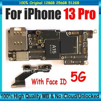 512GB For iphone 13 Pro Mainboard Clean iCloud 128GB 256GB For iPhone 13Pro 13 Pro Motherboard placa Face ID Logic Board