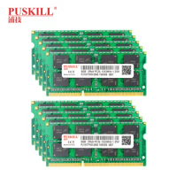 New 10 PCS PUSKILL Laptop Memory Ram DDR3 DDR3L 204pin 4GB 2GB 8GB 1600MHz 1333MHz Notebook Memoria Wholesale