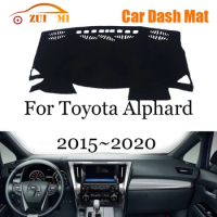 ZUIMI Dashboard Cover Dash Mat Dashmat For Toyota Alphard 2015~2020 LHD Dash Board Cover Pad Sun Shade