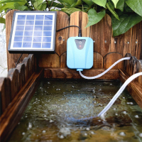 太陽能增氧泵 養魚魚缸魚池可插電戶外增氧機 魚塘專用不插電氧氣泵 全館免運