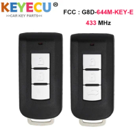 KEYECU Smart Remote Car Key for Mitsubishi Lancer Outlander ASX, Fob 2 3 Button - FSK 433MHz - PCF7952 Chip - G8D-644M-KEY-E