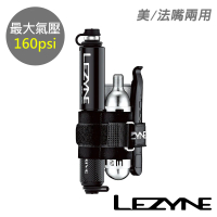 【LEZYNE】攜帶式打氣筒組合 160psi 美法嘴兩用 POCKET DRIVE LOADED(內含CO2&amp;挖胎棒/灌氣/補胎/自行車)