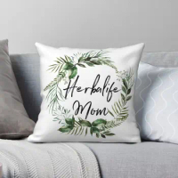 Herbalife Mom Square Pillowcase Polyester Linen Velvet Creative Zip Decorative Throw Pillow Case Bed Cushion Cover