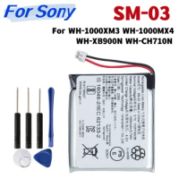 SM-03 Battery SM-03 For Sony WH-1000XM3 WH-1000MX4 WH-XB900N WH-CH710N Headset Batterie Accumulator 1000mAh +Tools