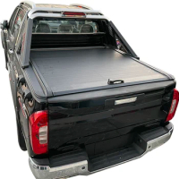 Pickup bed retractable aluminum roller lid shutter back tonneau cover for ford Ranger raptor wildtrak xlt Hilux Revo Vigo Np300