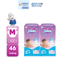 [COMBO 2] Bobby Tã/bỉm dán M46 siêu khô thoáng (bao bì ngẫu nhiên)