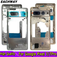 For Google Pixel 7 Pro 7Pro Front Middle Frame Bezel With Side Keys Repair Replacement Parts For Google Pixel 7 Middle Frame