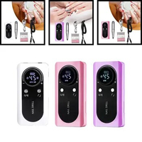 Electric Nail Drill Machine Compact Nail File Portable Nail Drill for Carving Removing Cutting Grinding Acrylic Gel Nails Polish