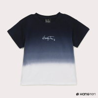 【Hang Ten】女童-漸層設計短袖T恤-深藍