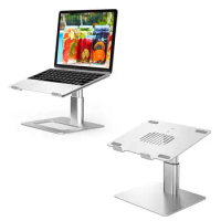Ergonomic Aluminum Laptop Tablet Stand Laptop Stand Height Adjustable Lift DJ Laptop Lifter Stand