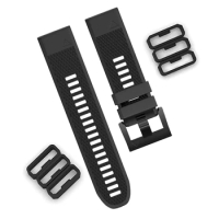Silicone Holder Retainer Keeper For Garmin Vivomove HR/vivoactive 3 Strap Rubber Loop For Forerunner 645 Music Watch Accessories