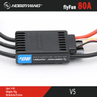 HOT SALES Hobbywing FlyFun V5 80A Speed Controller Brushless ESC 2-6S Lipo with DEO Function