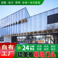 免運/支持訂製 沖孔鋁單板幕墻門頭穿孔鋁板全鋁墻板木紋氟碳外墻裝飾板定制 門面招牌 賣場裝飾 廣告燈箱 招牌訂製 鋁幕墻 裝飾板 吊頂 衝孔鋁板P