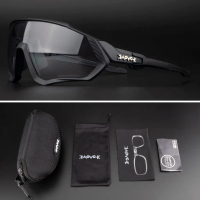 KAPVOE Photochromic 1 Lens Cycling Glasses Road Bike Cycling Eyewear Cycling Sunglasses MTB Mountain