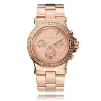 『Marc Jacobs旗艦店』美國代購 MK5412 Michael Kors 奢華晶鑽計時玫瑰金腕錶