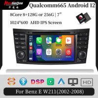 Hualingan For Benz E W211 CLS W219 2002-2011 Android 12.0 Car Multimedia DVD Player GPS Navi Car Radio Stereo Touch Screen