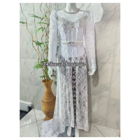 Kebaya Akadnikah/Kebaya Putih Model Sabrina Pengantin
