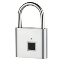Fingerprint Padlock Keyless USB Rechargeable Door Lock USB Charging Fingerprint Lock Smart Padlock Waterproof Door Lock