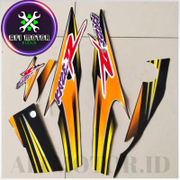 Striping Stiker Polet Motor KAWASAKI Kaze R Oren Setiker Body Full Set Standar Premium Berkualitas S