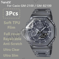 【滿299出貨】卡西歐 GM-2100 GM-B2100 智能手錶軟 TPU 可修復水凝膠膜的超透明超薄屏幕保護膜 - 非鋼化玻璃【亞德機械五金家居】