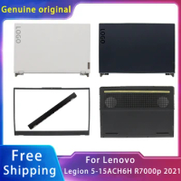 New For Lenovo Legion 5-15ACH6H / R7000p 2021 Laptop Accessories Lcd Back Cover With LOGO/Front Bezel/Bottom/Hinges Cover
