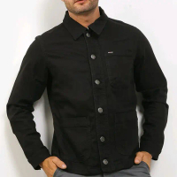 CARDINAL New Jaket Jeans Original Hitam Kancing CAJAR408 Nyaman Pria Panjang Cowok