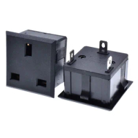 Black Singapore British industrial APC PDU UPS Power outlet UK Universal electrical AC panel receptacle power socket 13A
