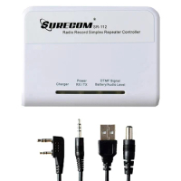 Surecom SR-112 Cross Band Radio Audio Record Simplex Repeater Controller With Connect Cable for WOUXUN QUANSHENG TYT Baofeng