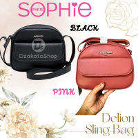 Tas Wanita Terbaru 2024 Selempang Wanita Sophie Martin Paris Delion Hitam Pink I Promo Cuci Gudang K
