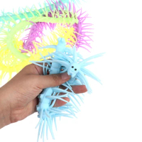 1pc color long centipede stretch caterpillar decompression long centipede stretch caterpillar decompression children's toy