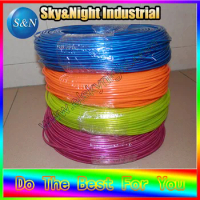 High brightness el wire-3.2mm-two rolls any two colors you can choose(red/pink/prulple/white/ice blue/blue/orange/green/grass)