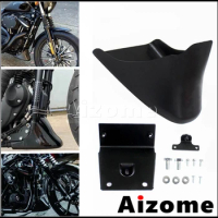Motorcycle Lower Front Spoiler ABS Plastic Air Dam Fairing Cover kit For Harley Sportster 883 XL1200 Super Low Iron 2004-2020