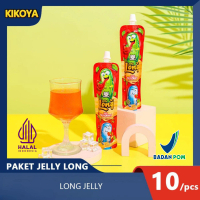 MINUMAN JELLY LONG ISI 10PCS Anggur Melon Mangga Jeli Puding Food Pudding Fruity Rendah gula Alami A