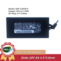 Original ADP-120VH D 120W Charger For DELTA 20V 6A 4.5x3.0mm Laptop Adapter For MSI GF63 Thin Series MS-16R5 Power Supply OEM