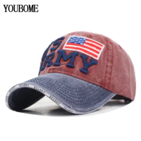 YOUBOME Baseball Cap Women Hats For Men US ARMY USA Flag Trucker Brand Snapback Caps MaLe Vintage Casquette Bone Dad Hat Cap