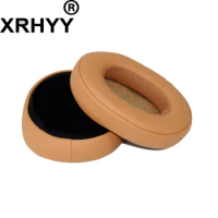 XRHYY Brown Replacement Protein Leather Memory Foam Earpad Cushion For Skullcandy Crusher Wireless Hesh 3 Wireless Headphones