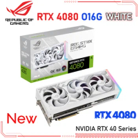 ASUS ROG Strix GeForce RTX 4080 White OC Graphics GDDR6X RTX 4080 GPU Desktop HDMI 2.1a DP RTX 4080 Video Card Desktop PCIe 4.0
