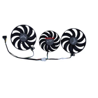 3Pcs/Set,FDC10H12D9-C,Video Card Cooler Fan,For ASUS TUF3 RX 5700 XT OC 8G EVO GAMING,TUF3 RX 5600 XT 5600XT OC 6G EVO GAMING
