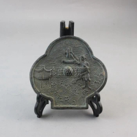 Bronze mirror of ancient water control map of Han Dynasty