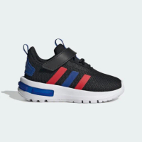 【adidas 愛迪達】運動鞋 童鞋 小童 兒童 RACER TR23 EL I 黑藍紅 JH9568