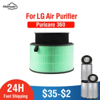 PM2.5 Hepa Filter For LG Puricare 360 Air Purifier Activated Carbon Filter Puricare 360 Air Purifier Filter LG 360