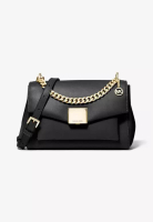 MICHAEL KORS Michael Kors Lita Medium Leather Crossbody Bag Black