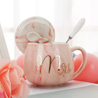 咖啡杯 創意馬克杯帶蓋勺潮流個性可愛少女心杯子陶瓷水杯家用牛奶咖啡杯